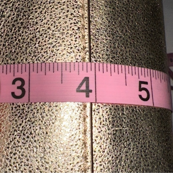 Michael Kors MK Satchel Tote Bag Pale Gold Hamilton Leather East West Large - Picture 15 of 16